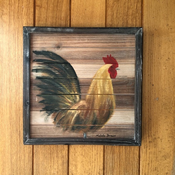 Farmhouse Rooster Wall Decor - Picture 3 of 3